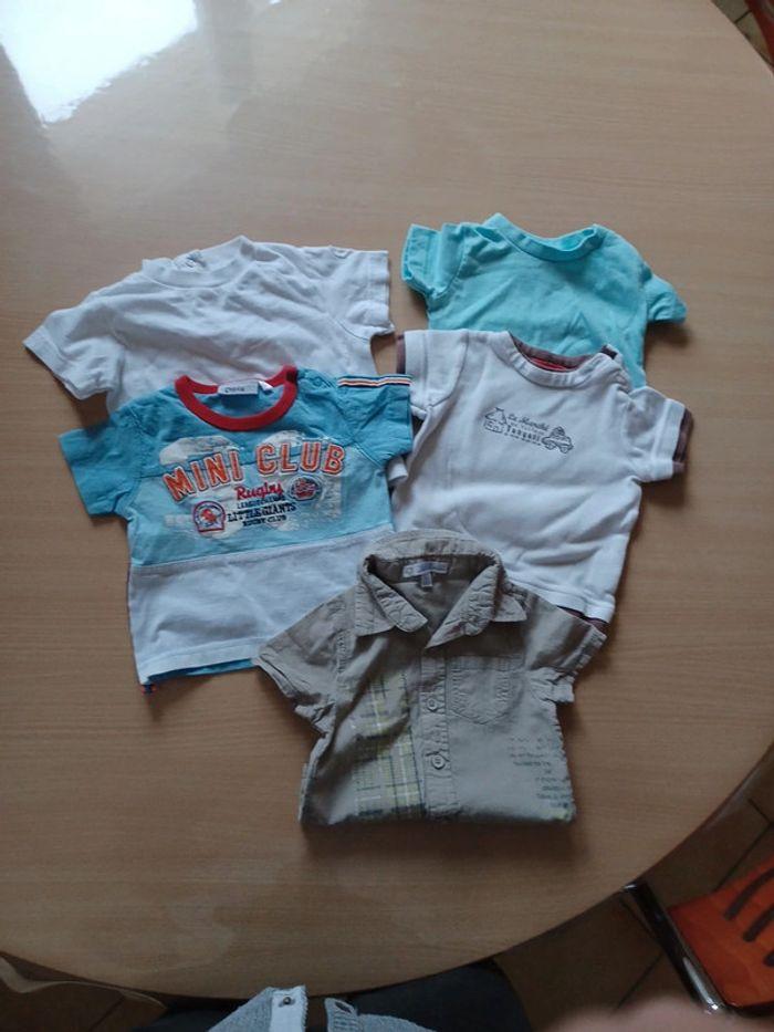 Lot t-shirts et chemise 3 mois