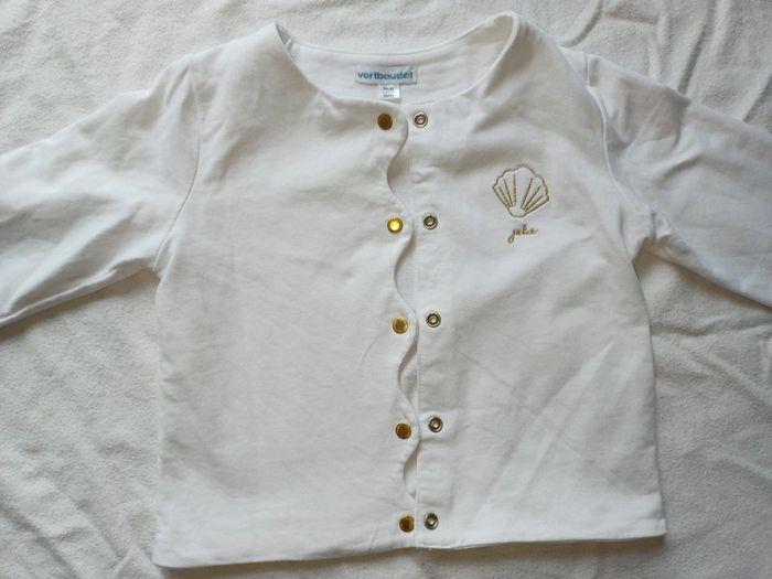 Gilet blanc de cérémonie taille 3 ans - photo numéro 2