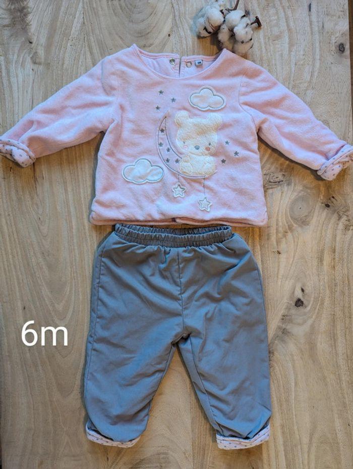 Ensemble jogging bébé fille 6 mois - photo numéro 1