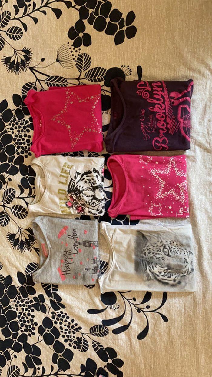 Lot de 6 tee-shirts Manches longues - photo numéro 1