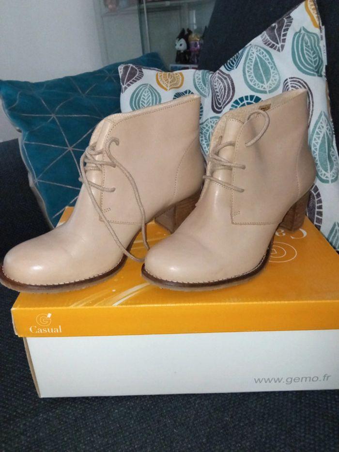 Bottines beige - photo numéro 1