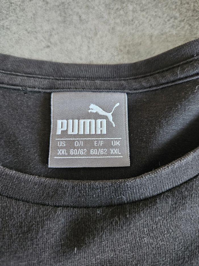 T-shirt à manches longues unisexe - noir floqué blanc - 44 / XXL - Puma - photo numéro 3