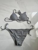 Maillot de bain gris pailletée