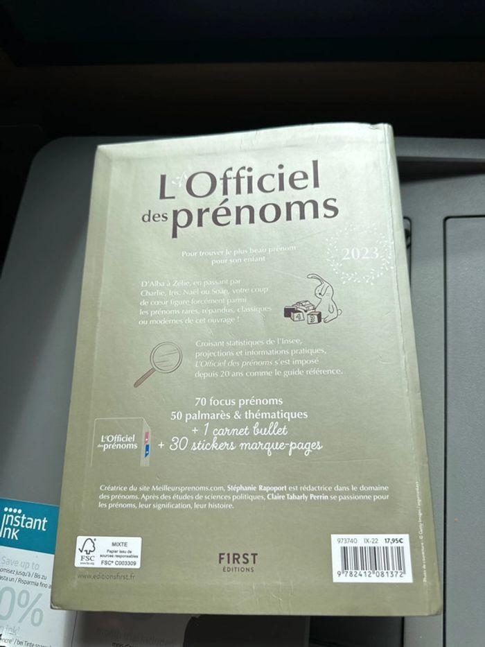 Livre prénoms - photo numéro 3