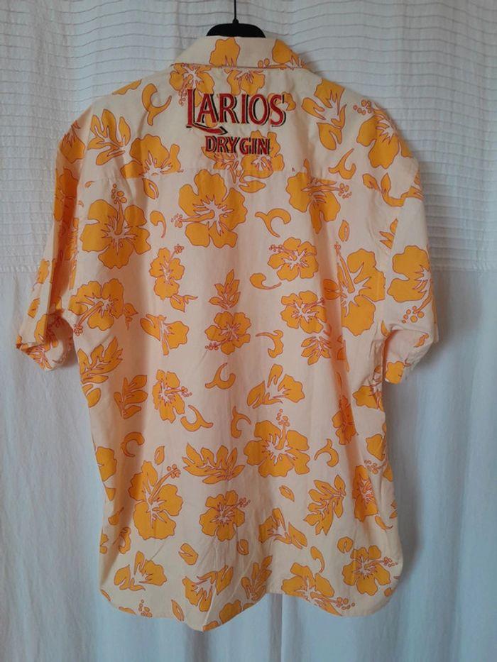 Chemise Publicitaire  / Larios Dry Gin / Brodée / Taille XL - photo numéro 2