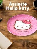 Assiette hello kitty rose