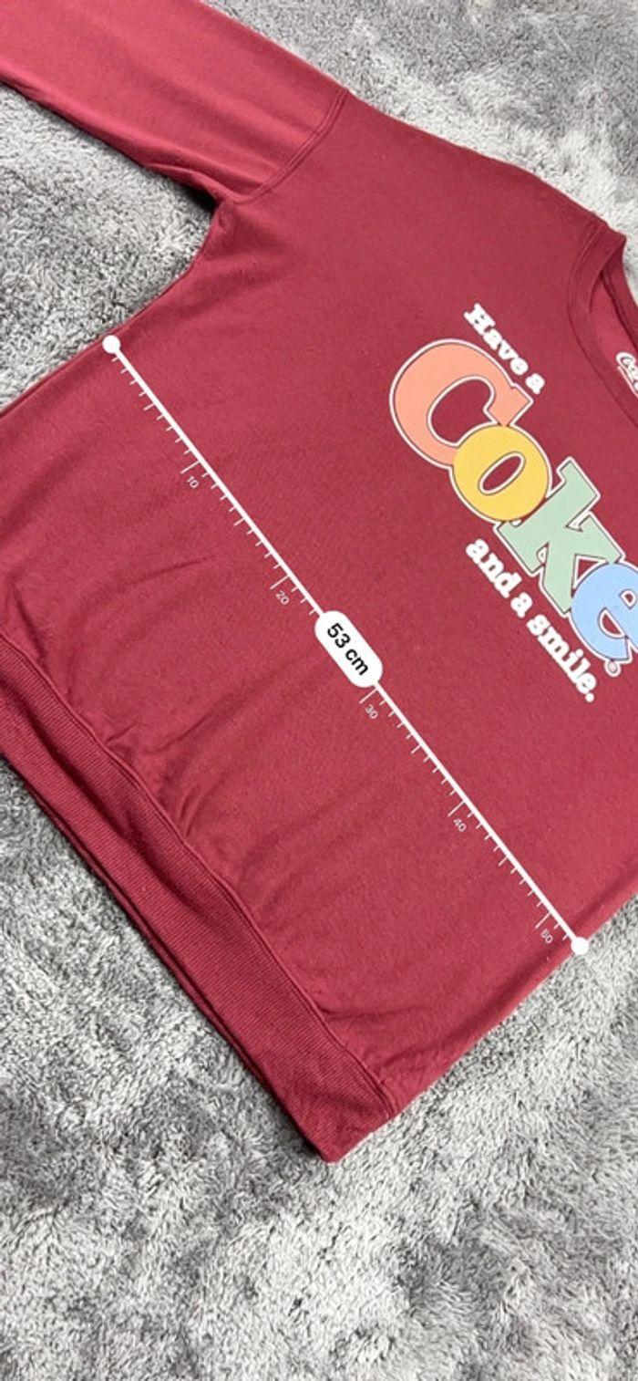 👕 Sweat 90’s Vintage Coca Cola Bordeaux Taille M 👕 - photo numéro 4