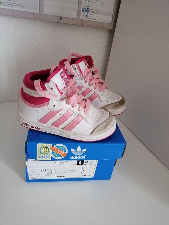 Baskets montantes adidas fille en taille 21 - photo numéro 4