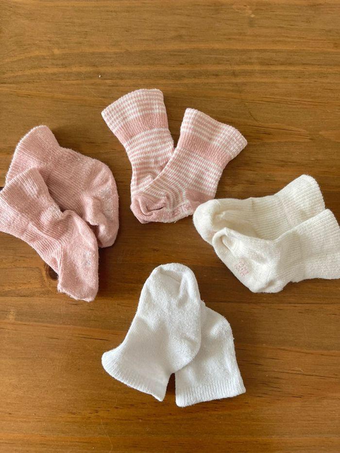 Lot de 4 paires de chaussettes bébé naissance - photo numéro 1