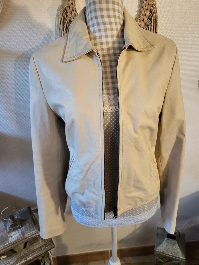 Blouson veste cuir - photo numéro 1