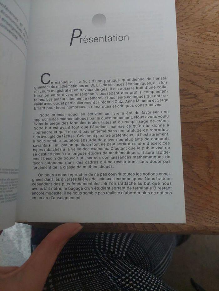 Mathématiques pour l économie et la gestion - photo numéro 3