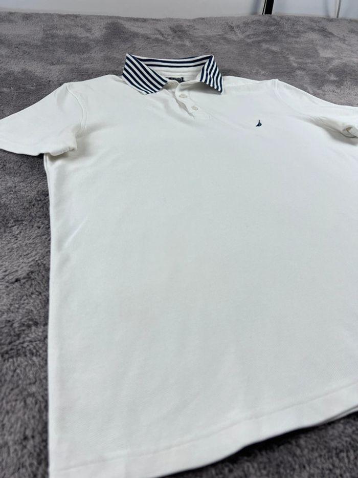 👕 Polo Nautica Logo Brodé Blanc Taille L 👕 - photo numéro 9