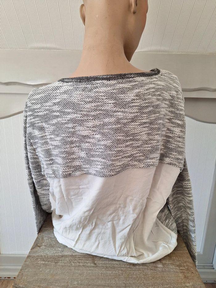 Pull chemise gris femme XL - photo numéro 2