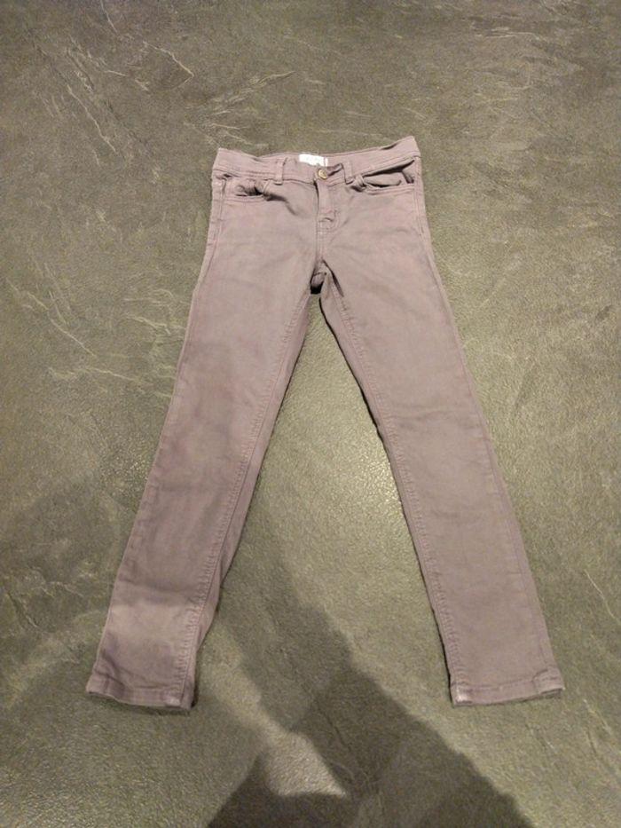 Jeans skinny Kiabi violet 8 ans - photo numéro 1