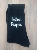 Chaussettes noires hommes futur papa 43/46