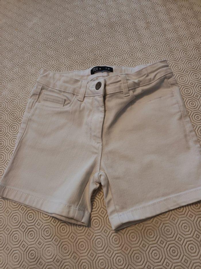 Short tex 7/8 ans blanc - photo numéro 4