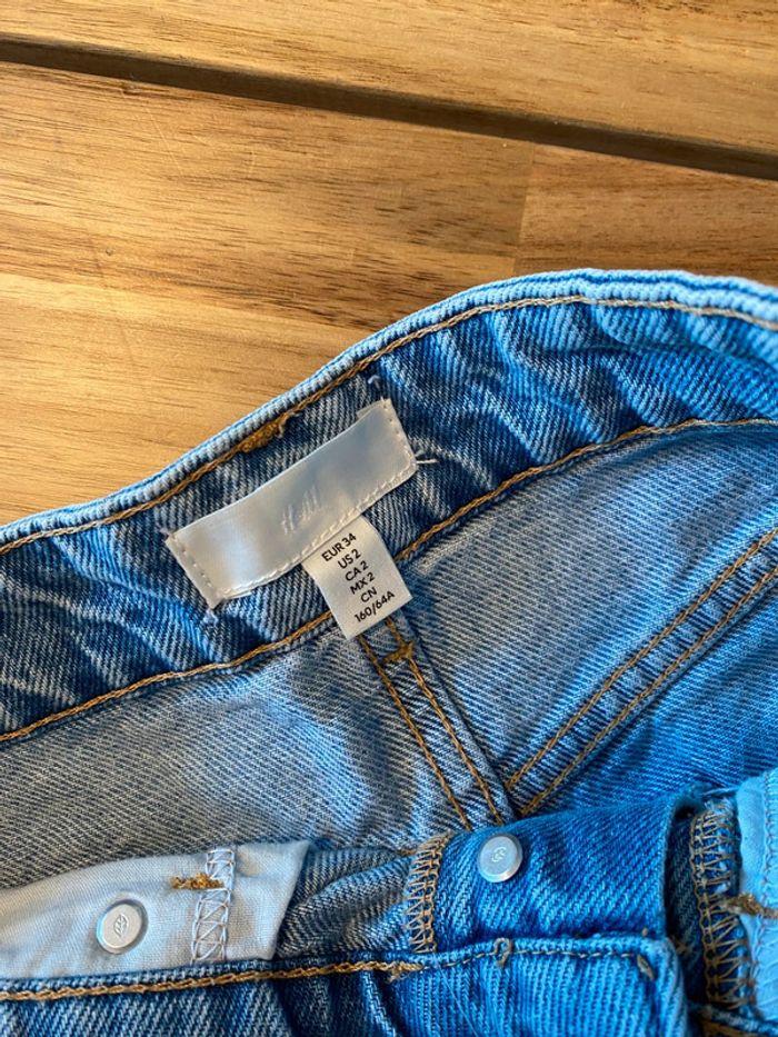 Mini short taille haute en jean taille 34 - photo numéro 3