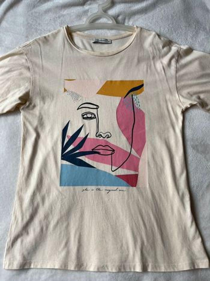 Tee-shirt femme imprimé taille XS - photo numéro 7