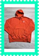 👕 Sweat à capuche Nike logo brodé Orange Taille S 👕