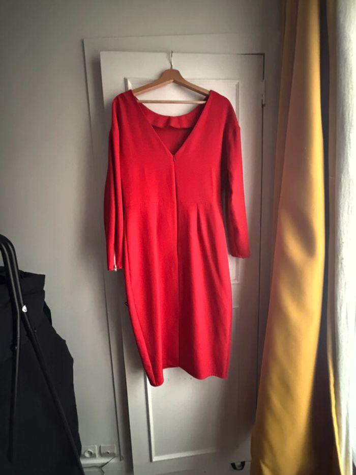 Robe rouge zip - photo numéro 2