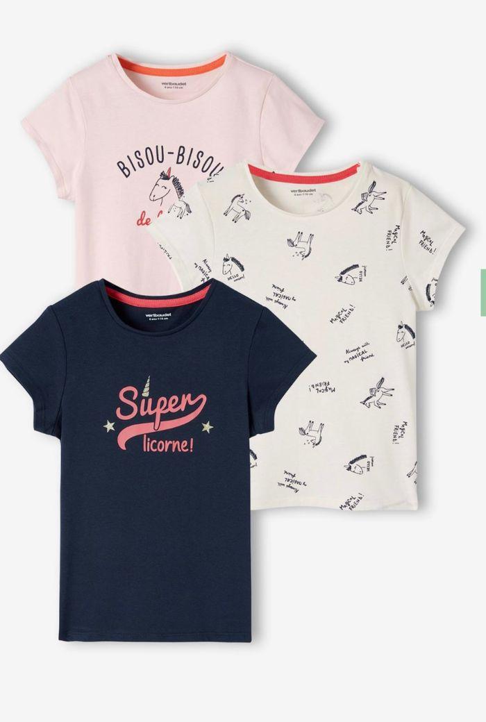 Lot de 3 tshirts fille 3 ans neuf - photo numéro 2