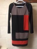 Robe colorblock maille Milano