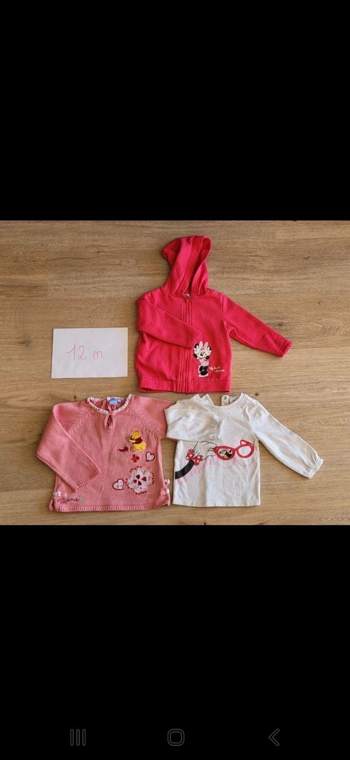 Lot de 3 pull et gilets Disney