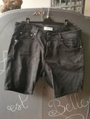 Short en jean noir T42