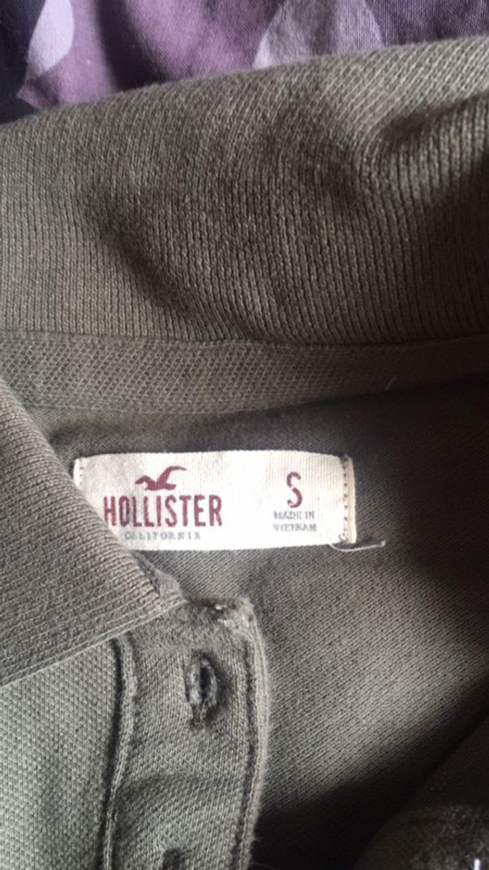 Polo Hollister kaki taille S - photo numéro 3