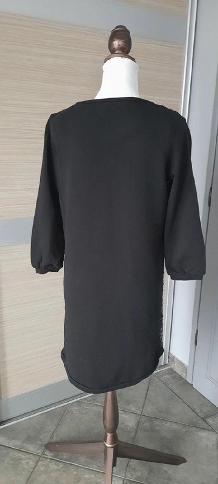 Robe sweat noire et sequins taille 40 La Redoute - photo numéro 2