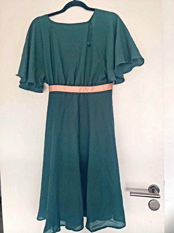 Robe voile cache cœur avec noeud - photo numéro 4