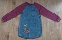 Robe pull en jean papillons sequins