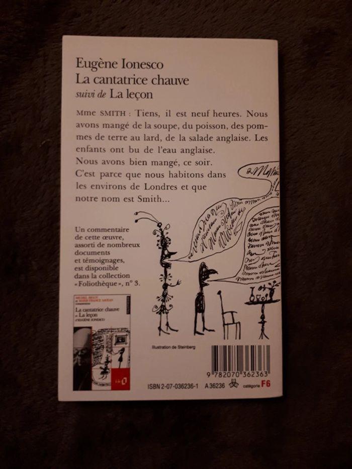 La cantatrice chauve, suivie de La leçon, de Eugène Ionesco neuf - photo numéro 3