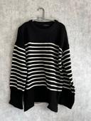 Pull marinière noir et blanc Trendyol Taille S