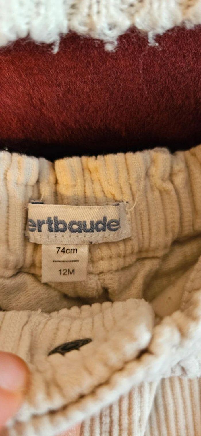 Ensemble d'hiver, bébé fille, verbaudet, jupe et pull taille 12 mois, 74 cm - photo numéro 3