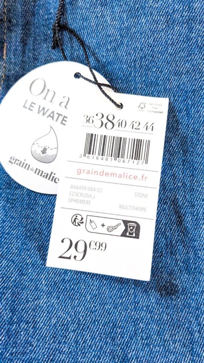 Jupe en jean droite marque Grain de malice taille 38 - photo numéro 10