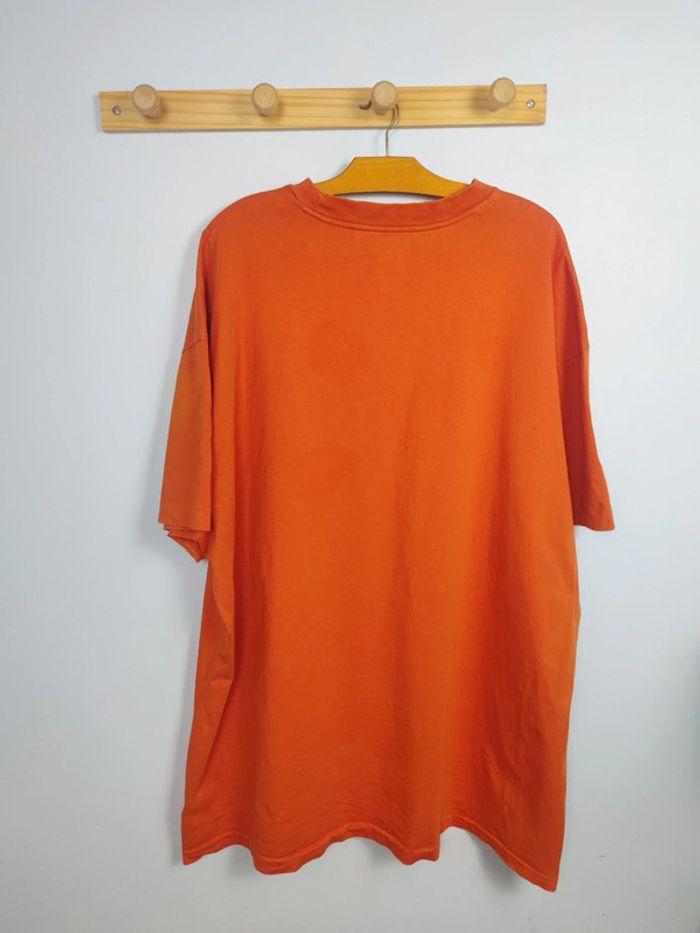 T-shirt Ralph Lauren Orange Logo Brodé Bleu Électrique Taille 2XL Homme - photo numéro 4