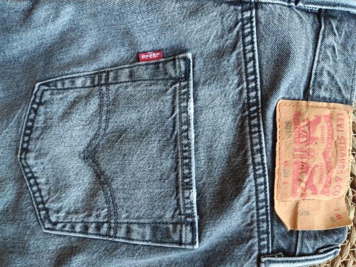 Short Levi's 501 en jeans gris noir original - photo numéro 5