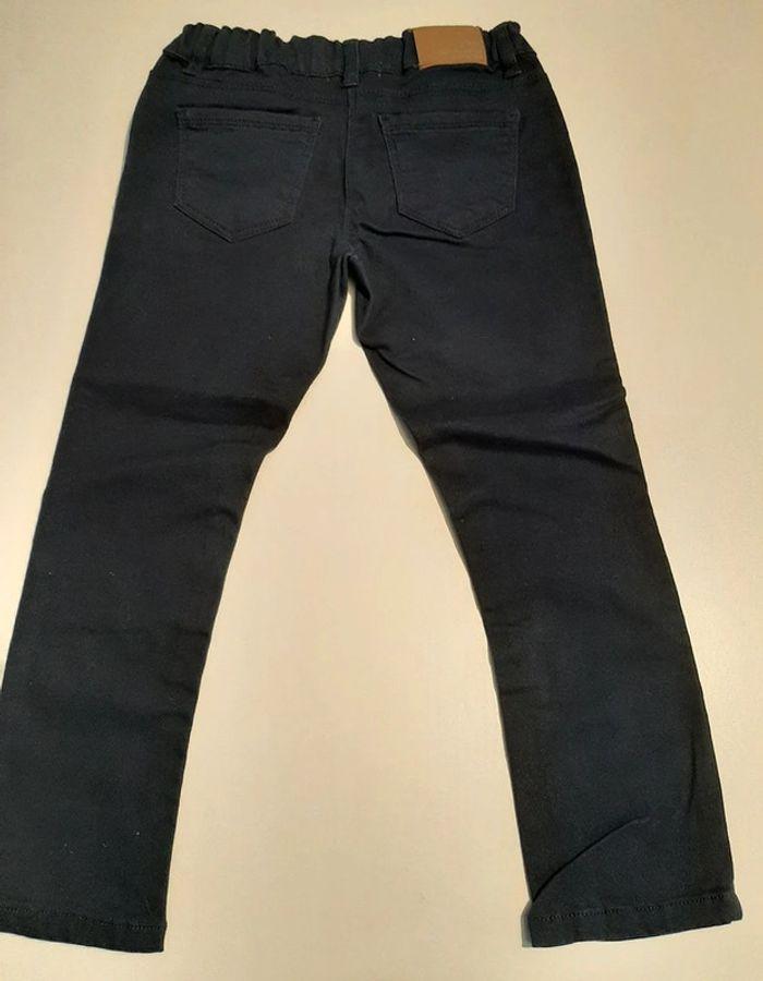 Jeans slim vertbaudet marine taille 4 ans / 104 cm - photo numéro 3