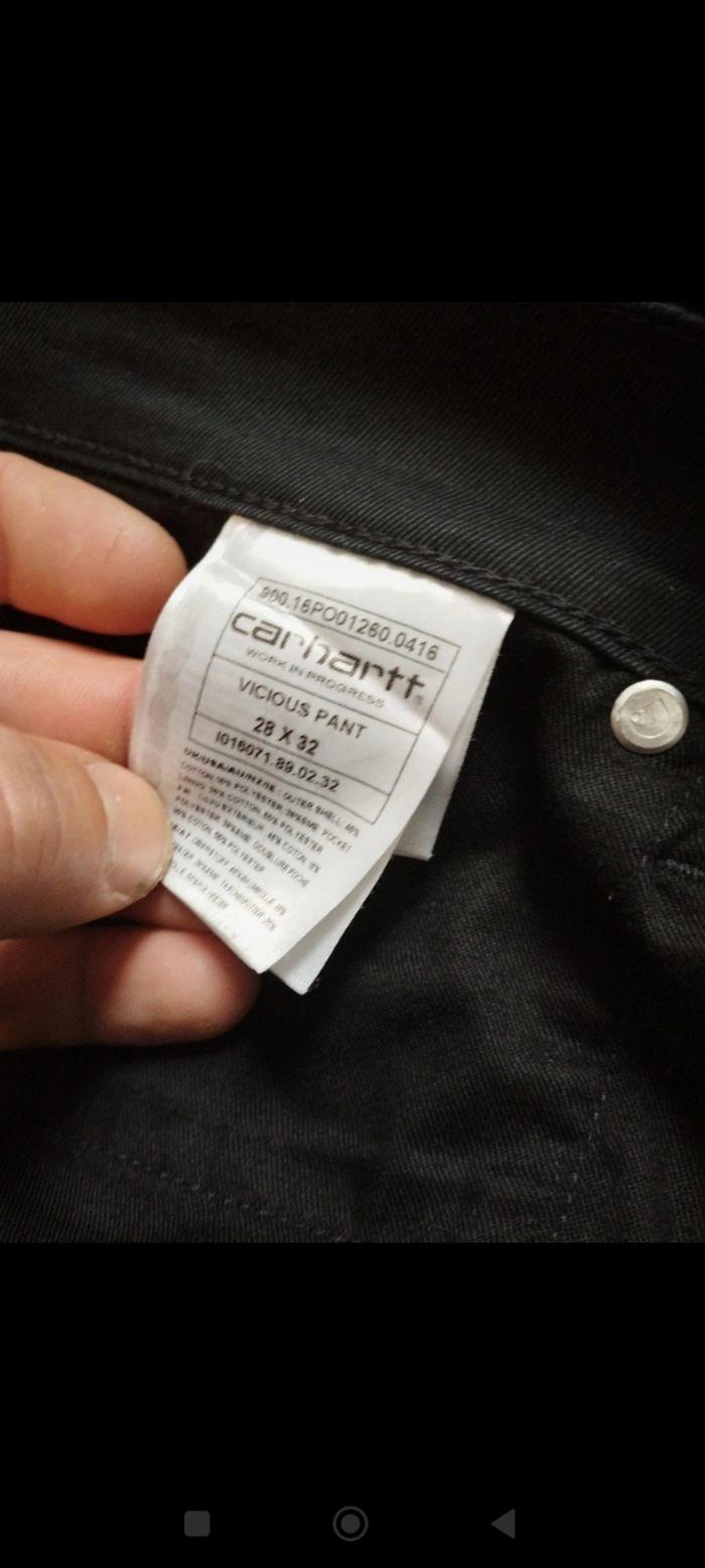 Pantalon Carhartt noir taille 38 très bon état - photo numéro 4