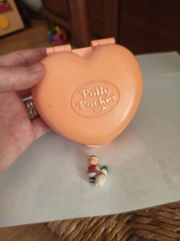 Polly pocket coeur orange neige BE 1989 - photo numéro 5