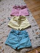 Lot shorts fille 4A