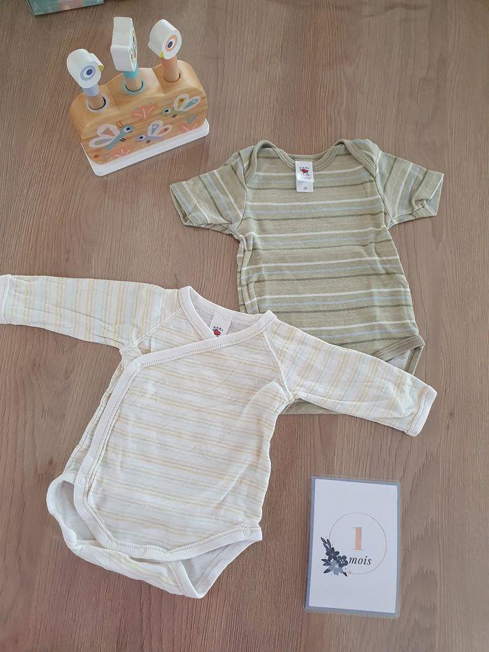 Lot de 2 bodies bodys baby club 1 mois - photo numéro 4