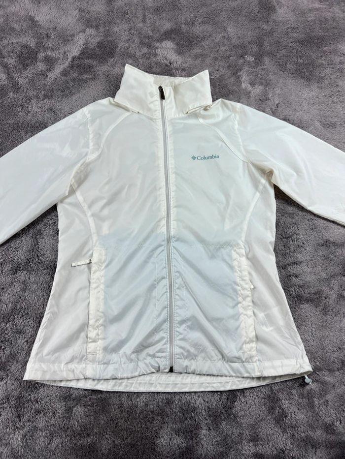 👕 Veste type Kway Columbia Blanche Taille M 👕 - photo numéro 6