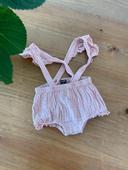 Salopette short bébé rose Kiabi