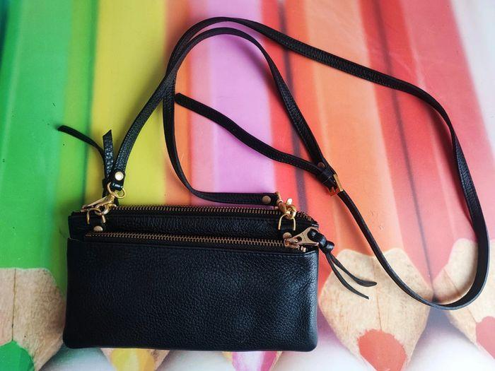 Superbe petit sac en cuir noir Sabrina - photo numéro 2