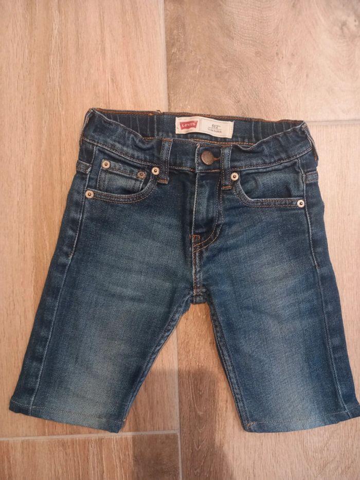 Bermuda short jean levis 512 slim taper 6 ans - photo numéro 1