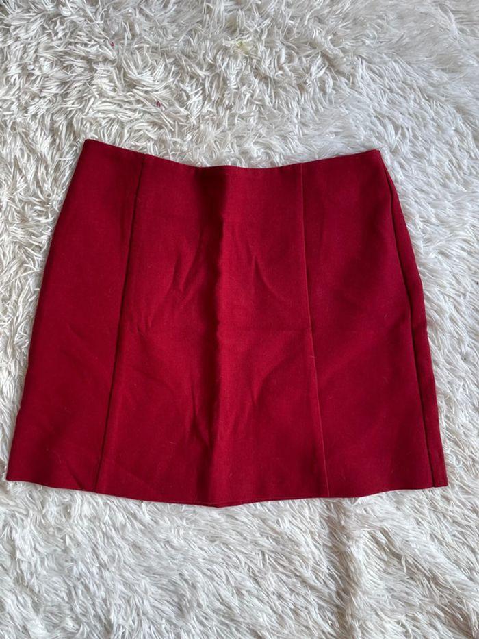 Mini jupe rouge taille 38 camaïeu - photo numéro 1