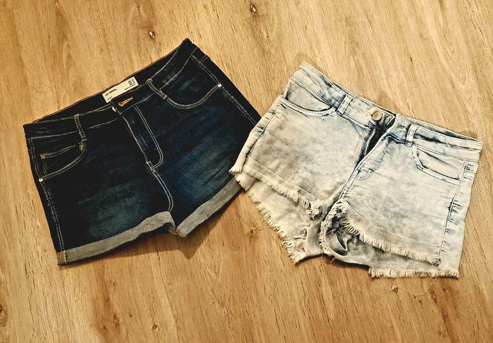 Lot de 2 shorts en jean Zara - photo numéro 1