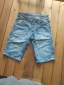 Short en jean homme